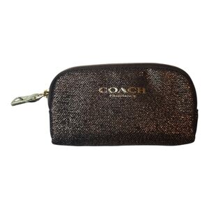 Coach Shimmering Black Cosmetic Bag